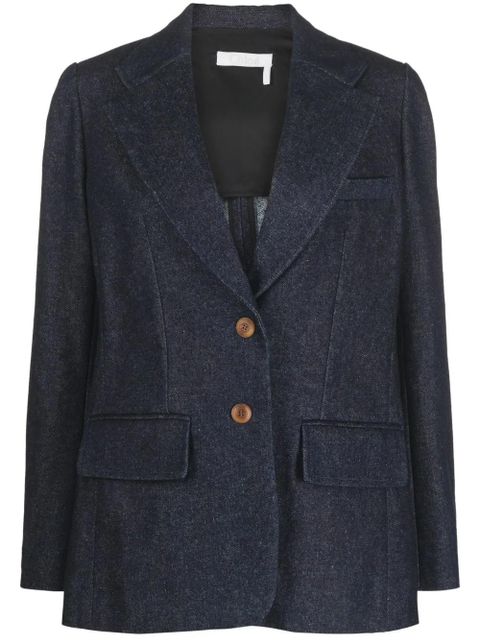 Chloé two-button denim blazer - Blue - zdjęcie produktu nr 1