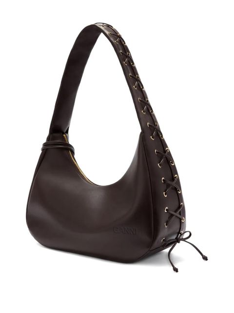 GANNI Hobo medium shoulder bag - Brown - zdjęcie produktu nr 2