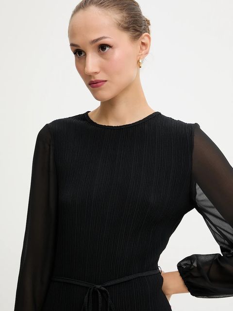 Never Fully Dressed sukienka kolor czarny maxi prosta NFDDR2980