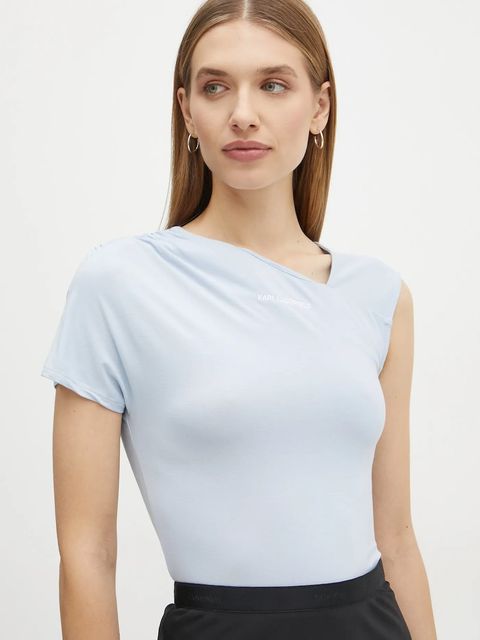 Karl Lagerfeld t-shirt damski kolor niebieski A1W17123 - zdjęcie produktu nr 1