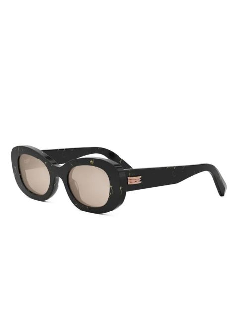 Bvlgari geometric-frame sunglasses - Black - zdjęcie produktu nr 2