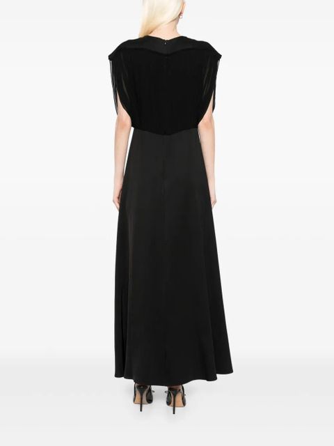 ZIMMERMANN crush bias midi dress - Black