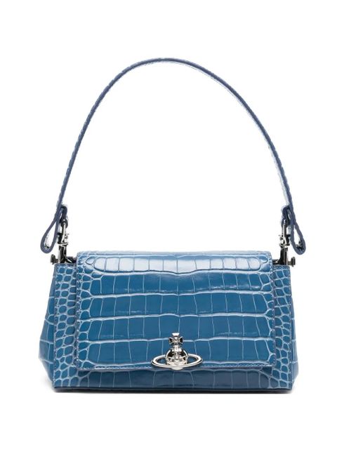 Vivienne Westwood medium Hazel leather shoulder bag - Blue - zdjęcie produktu nr 1