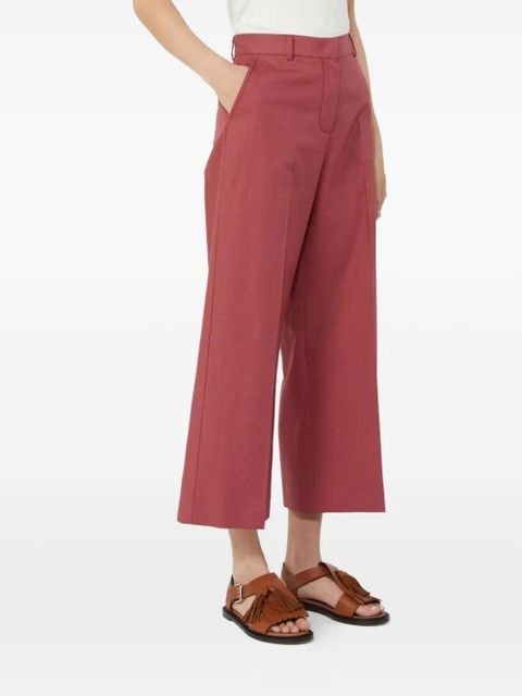 Weekend Max Mara Zircone cotton trousers - Pink - zdjęcie produktu nr 1