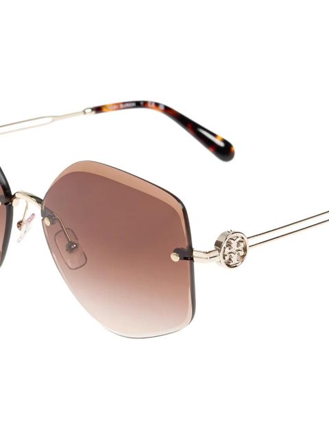 Tory Burch oversized-frame sunglasses - Pink - zdjęcie produktu nr 2