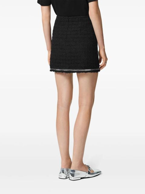Versace Heritage tweed mini skirt - Black