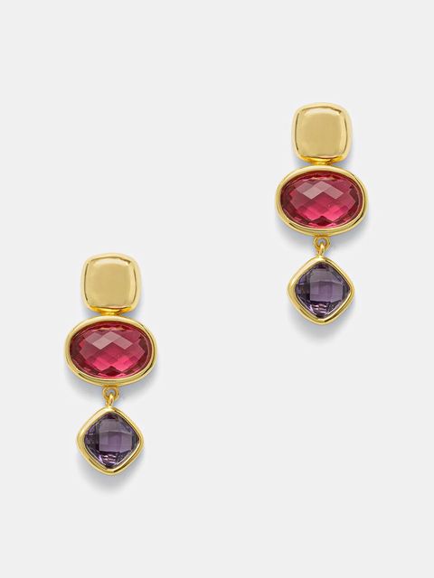 Answear.LAB kolczyki ze srebra 925 pozłacanego 18k złotem - zdjęcie produktu nr 1