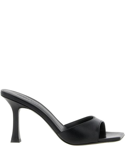 Magda Butrym 75mm square-toe flared-heel mules - Black