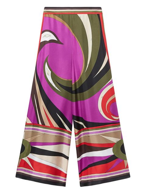 PUCCI printed silk trousers - Purple - zdjęcie produktu nr 1
