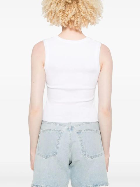 AGOLDE ribbed tank top - White