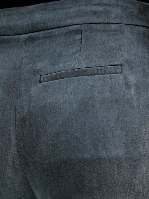 Hoss Intropia spodnie damskie kolor granatowy proste high waist 6542832 - zdjęcie produktu nr 2