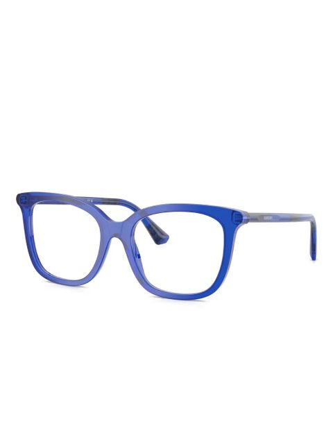 Burberry Eyewear square logo frames - Blue - zdjęcie produktu nr 2