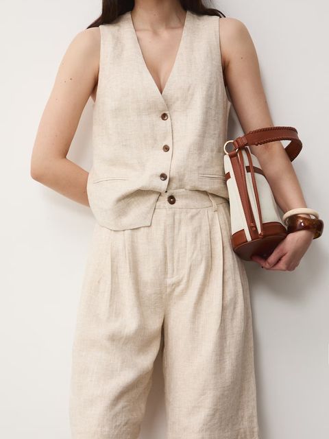 Medicine szorty damskie z lnem - zdjęcie produktu nr 2