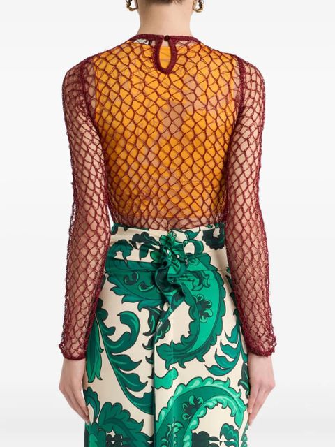 ETRO open-knit sweater - Orange