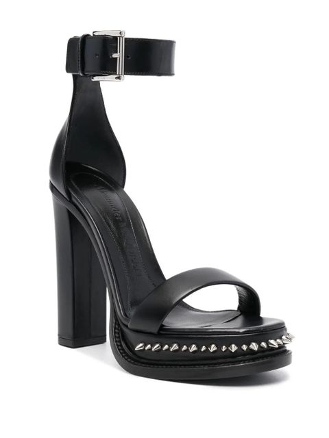 Alexander McQueen spiked-sole high-heel sandals - Black - zdjęcie produktu nr 2