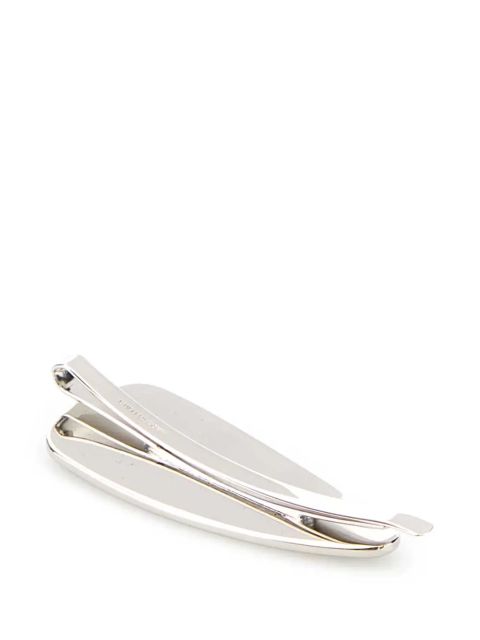 Miu Miu logo-embossed hair clip - Black