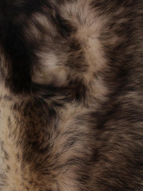 Jil Sander shearling zip coat - Brown