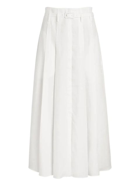 Gabriela Hearst Dugald pleated maxi skirt - White - zdjęcie produktu nr 1