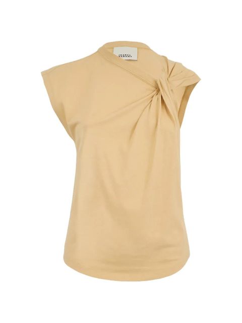 ISABEL MARANT Nayda twisted T-shirt - Neutrals - zdjęcie produktu nr 1
