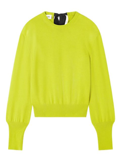Lanvin crew-neck long-sleeve sweater - Green - zdjęcie produktu nr 1