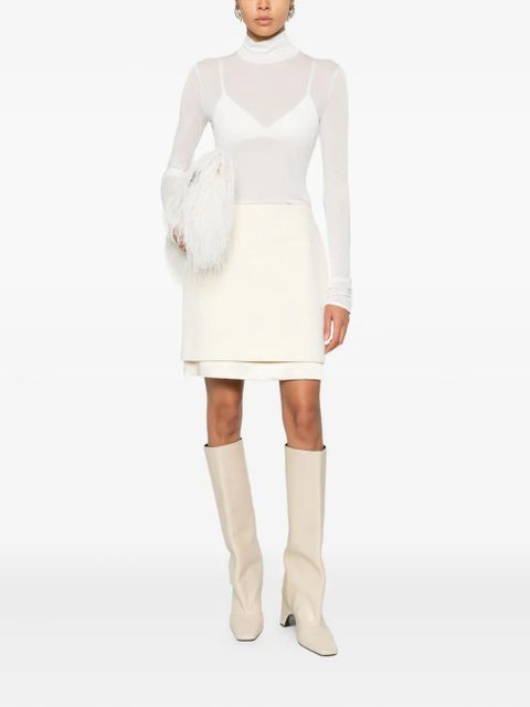 Jil Sander layered mini skirt - Neutrals - zdjęcie produktu nr 2