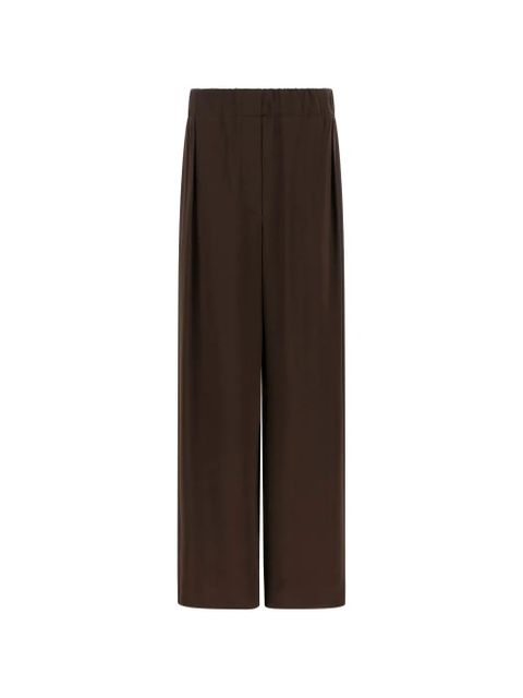 Jil Sander low-crotch wide trousers - Brown - zdjęcie produktu nr 1