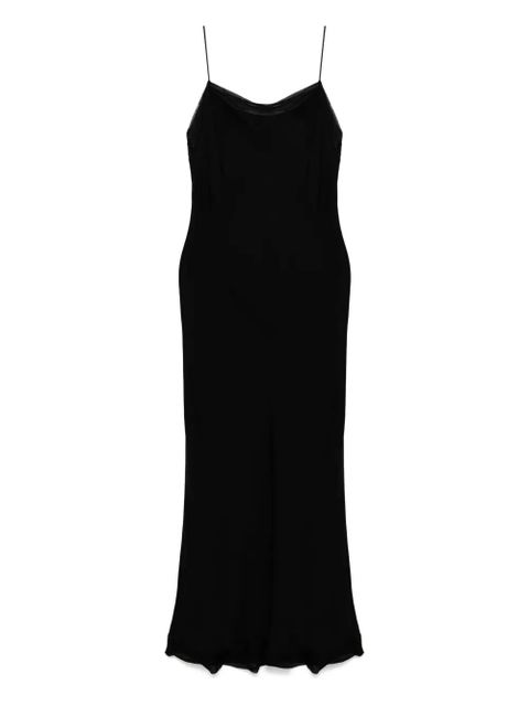 TOTEME satin slip maxi dress - Black - zdjęcie produktu nr 1