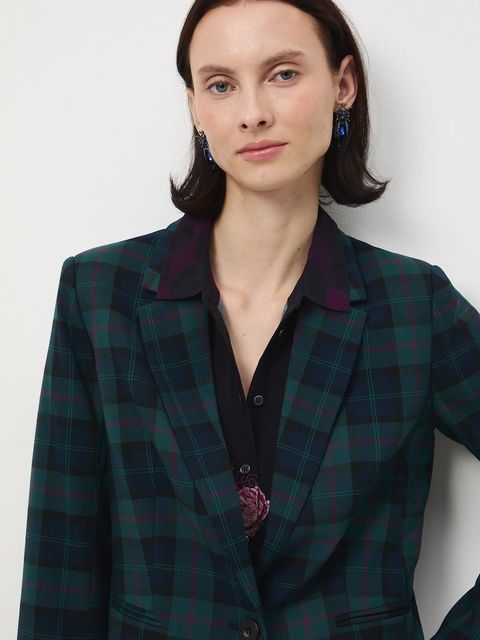 Medicine marynarka damska kolor multicolor jednorzędowa wzorzysta