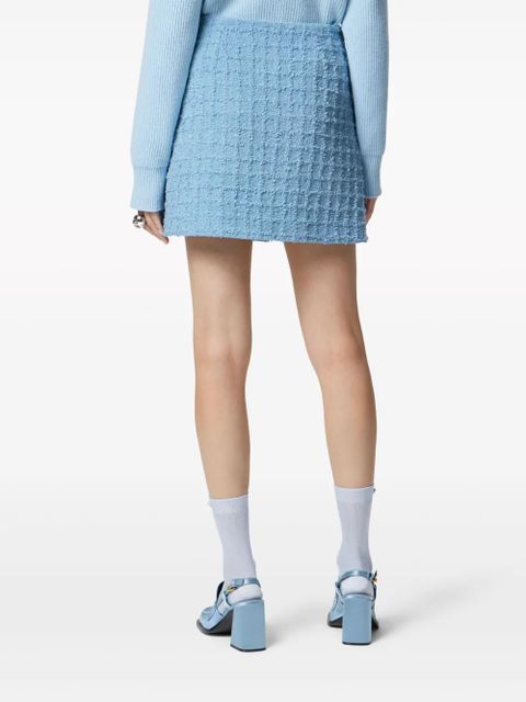 Versace tweed high-waist skirt - Pink