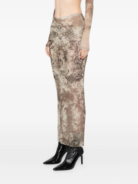 Jean Paul Gaultier Médaillon skirt - Brown