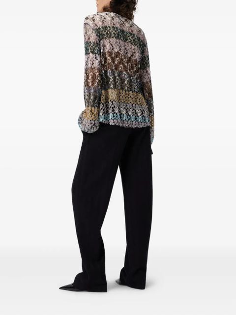 Missoni floral-lace long-sleeve top - Grey - zdjęcie produktu nr 2