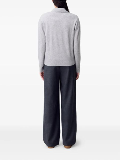 Claudie Pierlot polo-neck wool-cashmere sweater - Grey