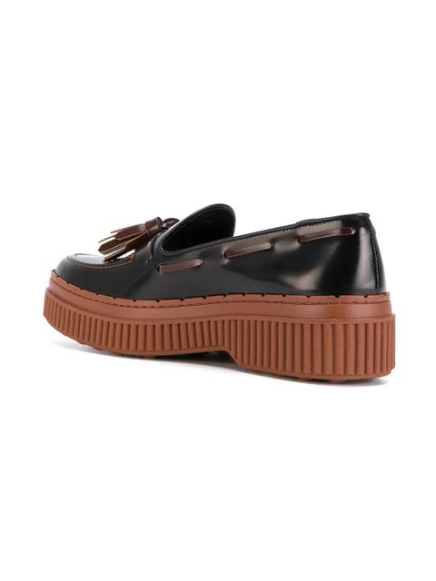 Tod's tasselled flatform loafers - Black - zdjęcie produktu nr 2
