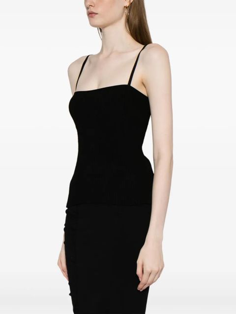 Jacquemus Le Haut Sierra ribbed tank top - Black