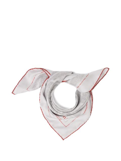 Jacquemus Le Paysan animal-print scarf - White - zdjęcie produktu nr 1