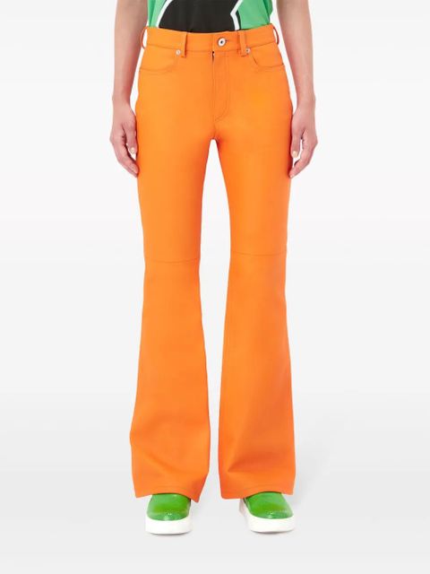 JW Anderson leather bootcut-leg trousers - Orange - zdjęcie produktu nr 2