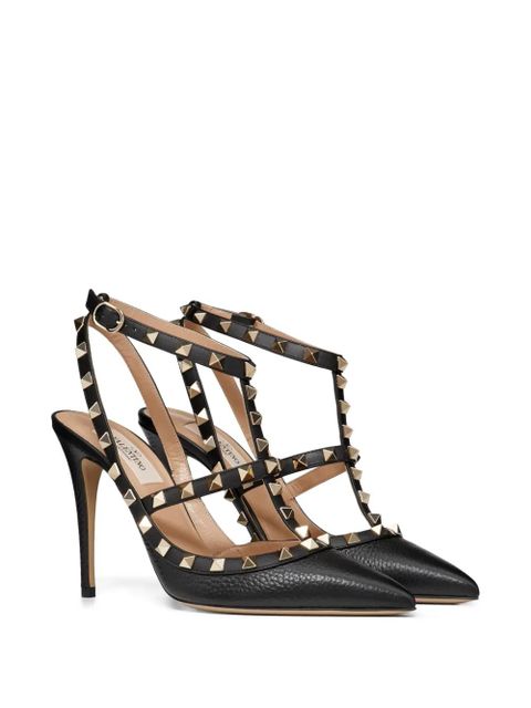 Valentino Garavani 100mm Rockstud caged pumps - Black - zdjęcie produktu nr 2
