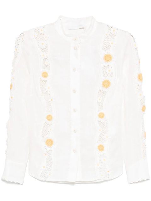 ZIMMERMANN Everley shirt - White - zdjęcie produktu nr 1