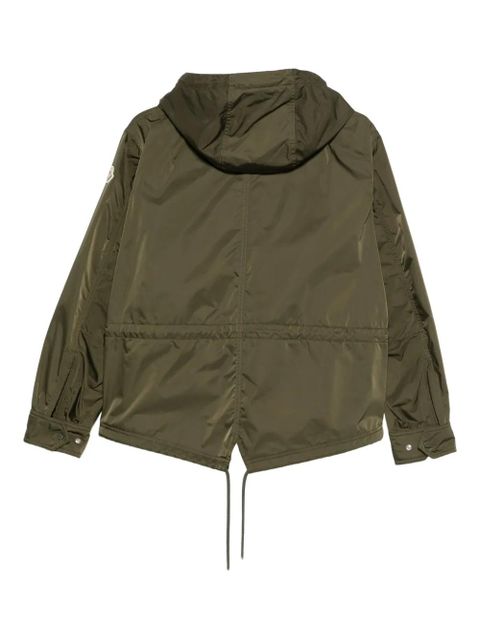 Moncler logo-patch hooded jacket - Green - zdjęcie produktu nr 2
