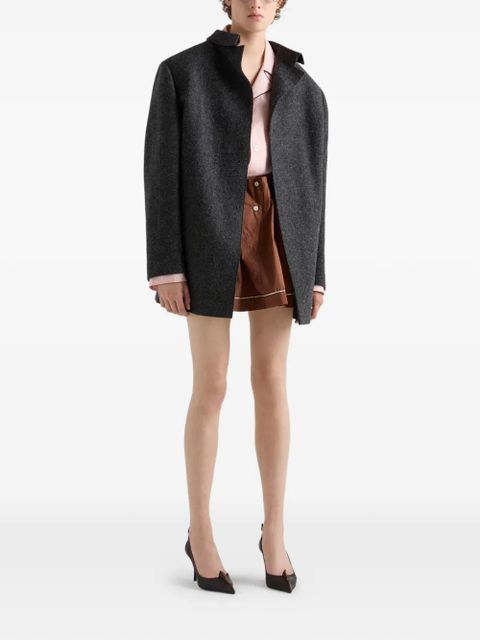 Prada single-breasted shetland wool jacket - Grey - zdjęcie produktu nr 2