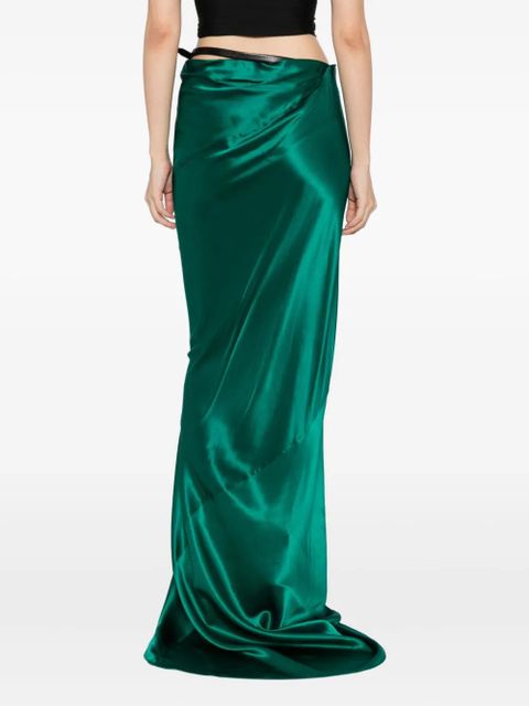 TOM FORD Bias silk skirt - Green