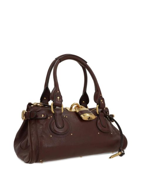 Chloé Paddington padlock studded tote bag - Brown - zdjęcie produktu nr 2