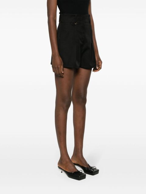 Jacquemus Le Short Bari pleated shorts - Black
