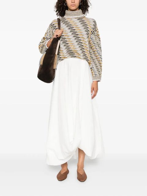 Missoni high-neck flame-pattern sweater - Yellow - zdjęcie produktu nr 2