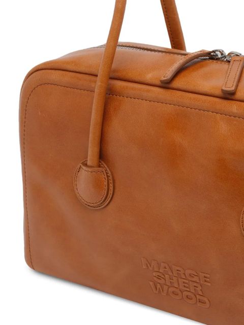 Marge Sherwood soft saddle boston leather shoulder bag - Brown