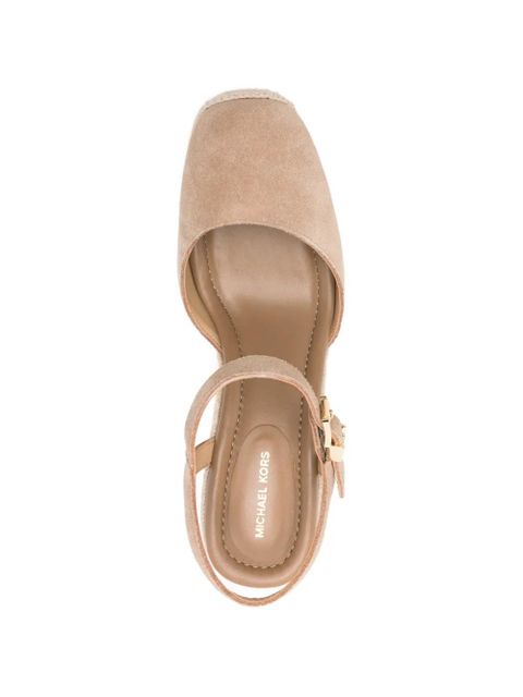 Michael Kors Kenzie wedge espadrille sandals - Neutrals