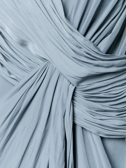 Lanvin long draped dress - Blue