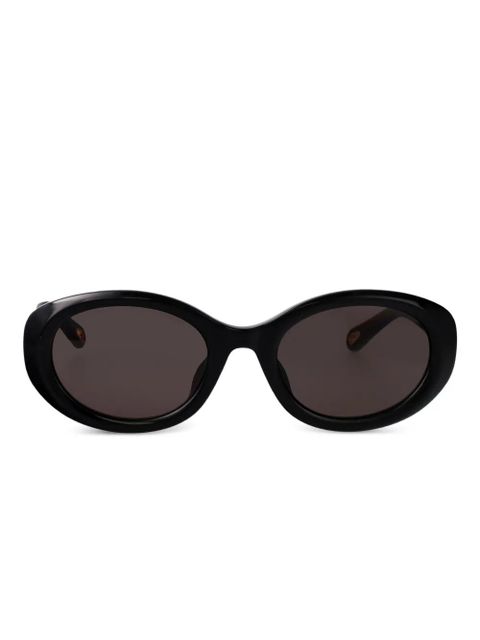 Chloé Eyewear Marcie oval sunglasses - Black - zdjęcie produktu nr 1