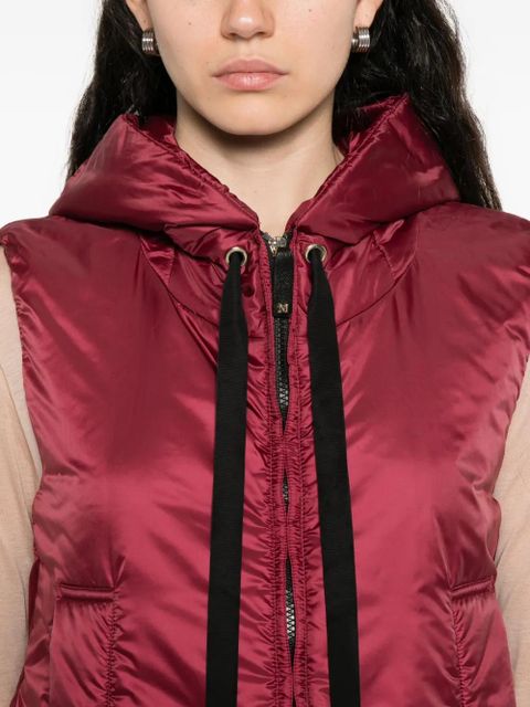 Max Mara Greengo hooded gilet - Red