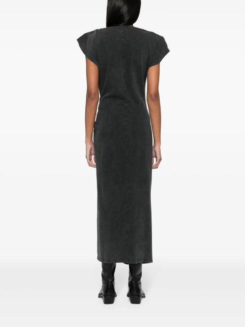 MARANT ÉTOILE Nadela gathered-detail dress - Grey